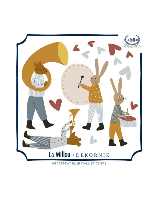 Αυτοκόλλητα Τοίχου – Musicians Blue
