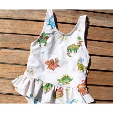 Filibabba Eva Swimsuit Dino Beach – S