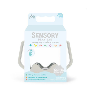 Glo Pals Sensory Jar – Grey – Cozy Cloud