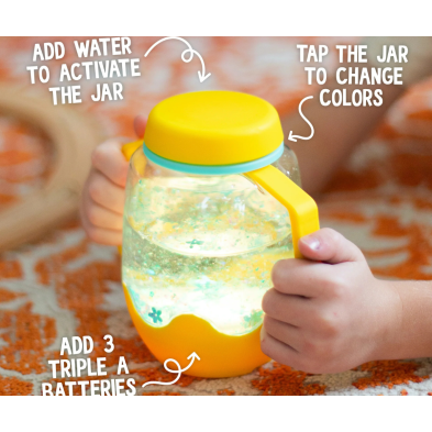 Glo Pals Sensory Jar – Yellow – Honey Bee