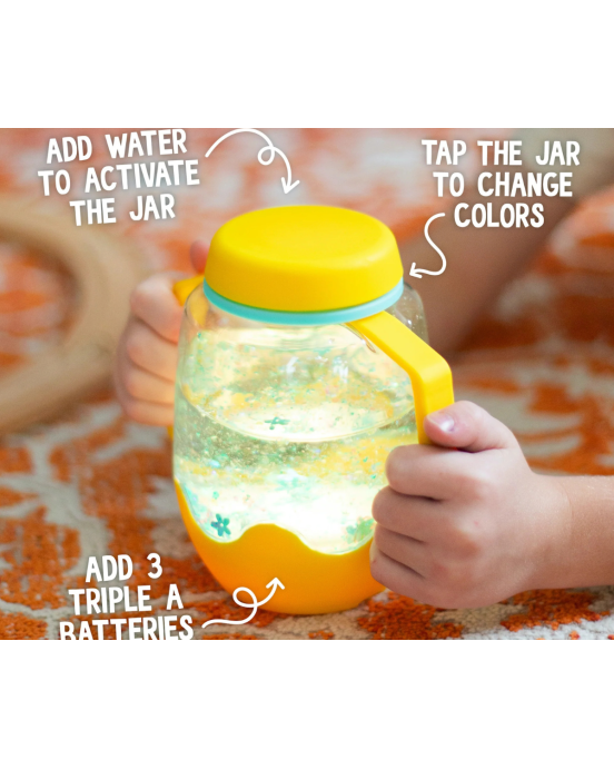 Glo Pals Sensory Jar – Yellow – Honey Bee