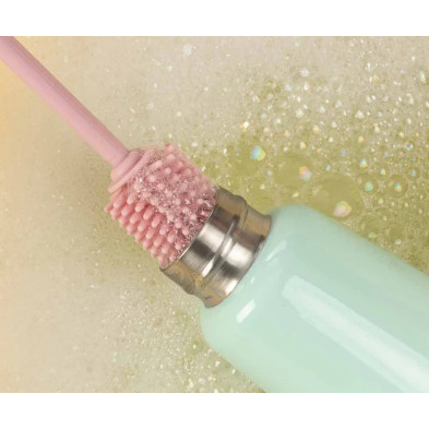 Little Lund Water Bottle Cleaning Brush – Pink