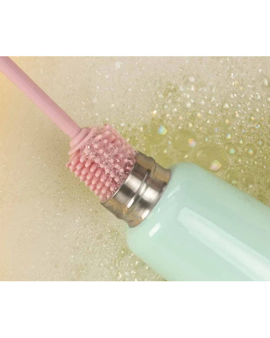 Little Lund Water Bottle Cleaning Brush – Pink