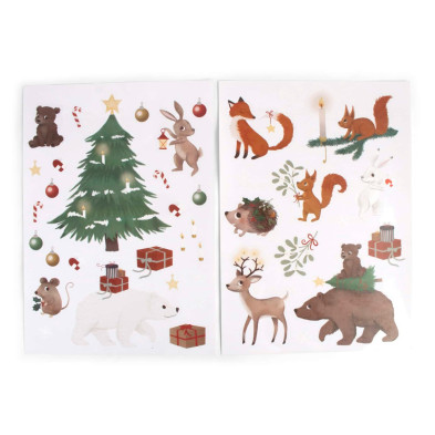 Filibabba Window Stickers – Wonderful Winter – Forest Friends