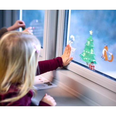 Filibabba Window Stickers – Wonderful Winter – Forest Friends