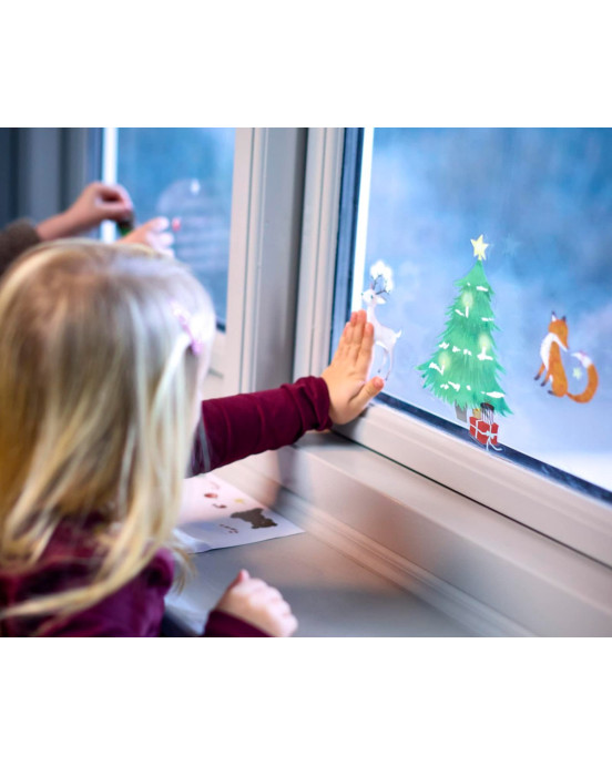 Filibabba Window Stickers – Wonderful Winter – Forest Friends