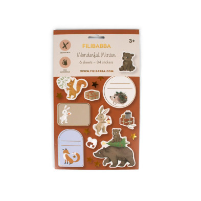 Filibabba Stickers – Wonderful Winter – Forest Friends