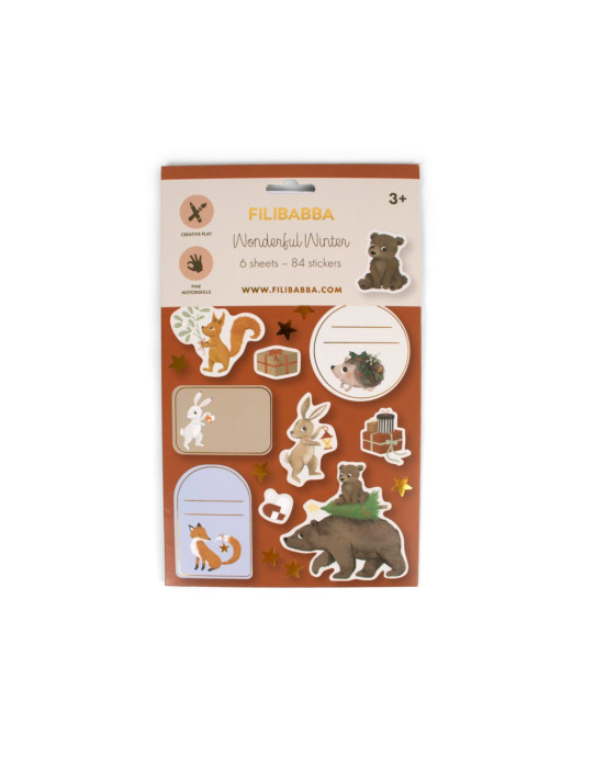 Filibabba Stickers – Wonderful Winter – Forest Friends