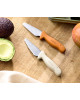 Filibabba Beginner’s Cutting Knives 2 Pack Pumpkin & Off White