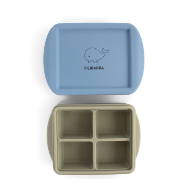 Filibabba Baby Food Freezer Tray 4x65ml – 2 Pack – Ocean Mix