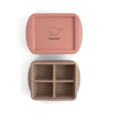 Filibabba Baby Food Freezer Tray 4x65ml – 2 Pack – Rose Mix