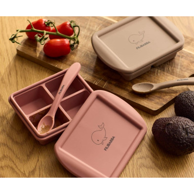 Filibabba Baby Food Freezer Tray 4x65ml – 2 Pack – Rose Mix