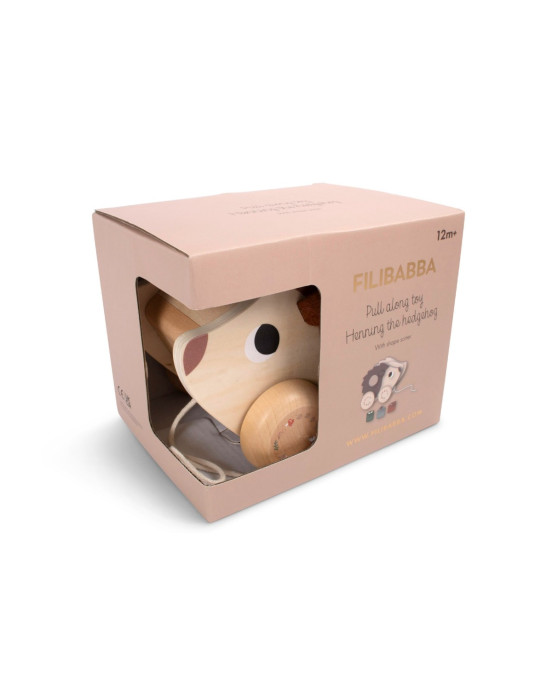 Filibabba Pull Along Hedgehog