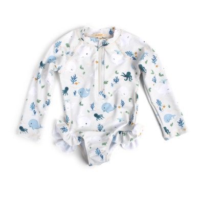 Filibabba Vilje UV Suit Christian’s Whale Tales – S