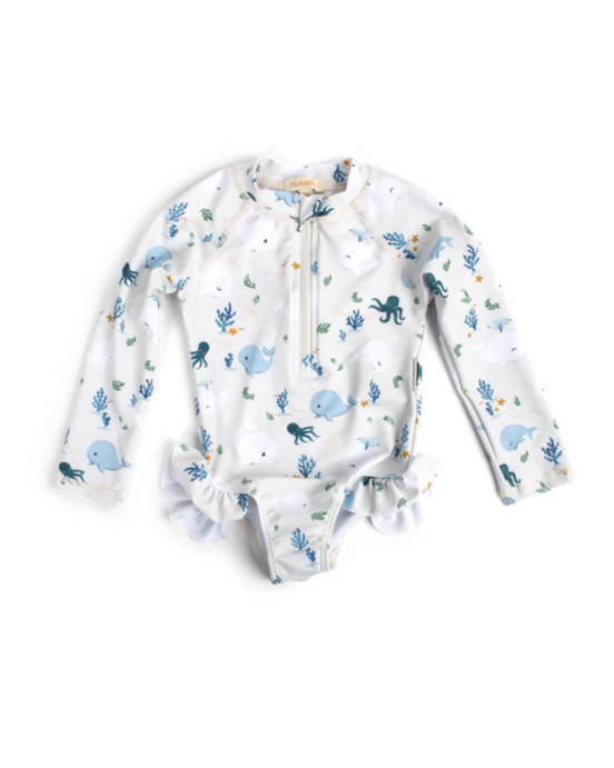 Filibabba Vilje UV Suit Christian’s Whale Tales – M