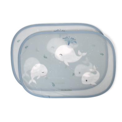 Filibabba – Sun Shades for the Car 2pcs – Christian’s Whale Tales