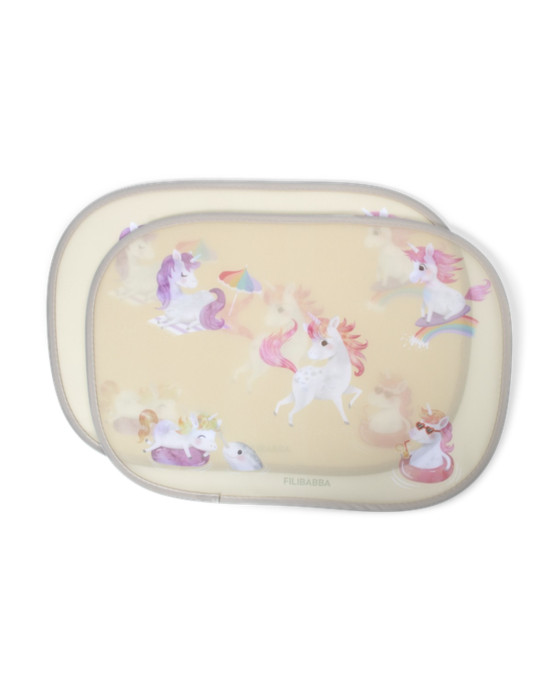 Filibabba – Sun Shades for the Car 2pcs – Unicorn Shores