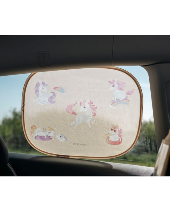 Filibabba – Sun Shades for the Car 2pcs – Unicorn Shores