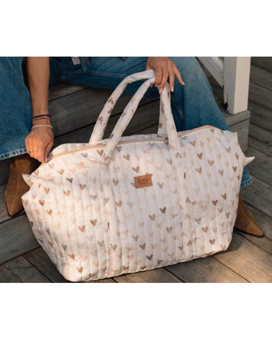 Τσάντα Ταξιδιού HeartBeat Beige
