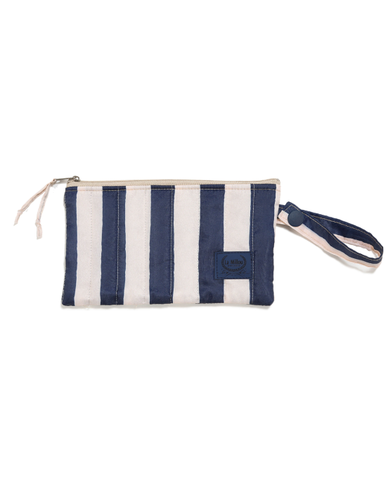 Αδιάβροχο Καπιτονέ Πορτοφόλι Stripes Navy
