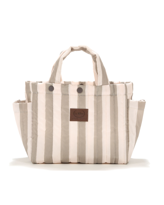Mollet Ortalion Τσαντάκι Καροτσιού- Stripes Beige