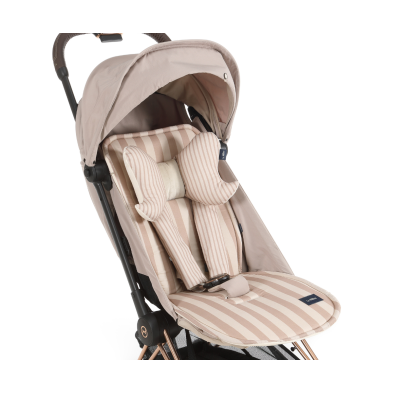 Jersey Seat Belt Cover Stripes Beige