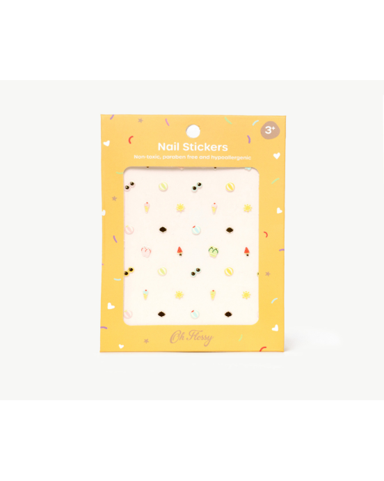Oh Flossy Nail Stickers Beach Club