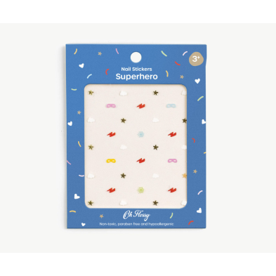 Oh Flossy Nail Stickers Superhero