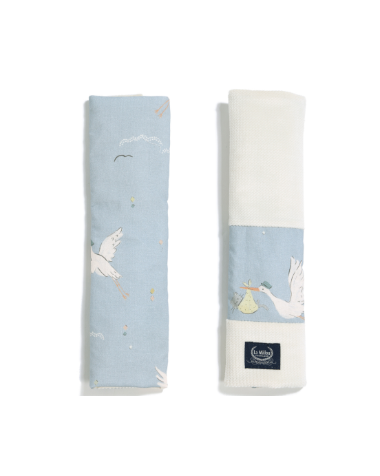 Jersey Seat Belt Cover Bebe Mignon Blue