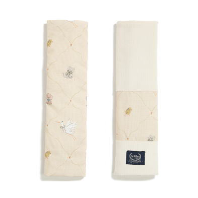 Jersey Seat Belt Cover Bebe Mignon Vanilla
