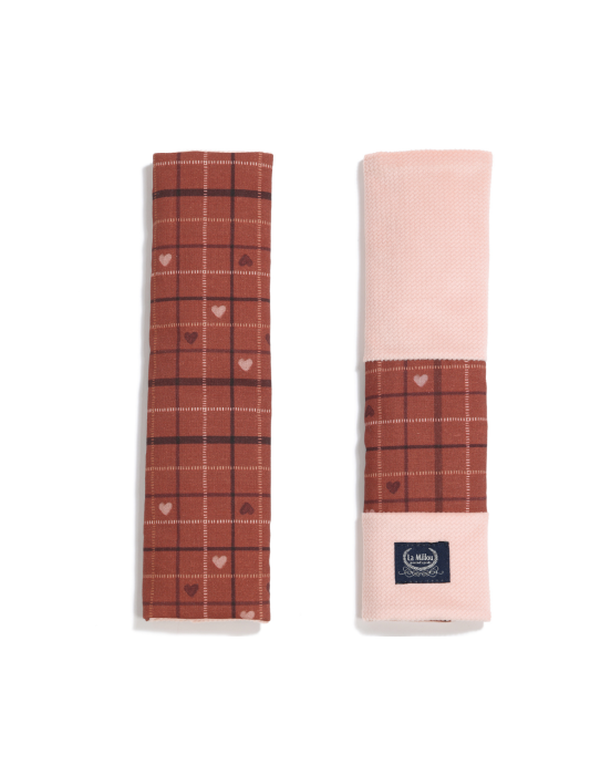 Jersey Seat Belt Cover Moo Meadow Plaid