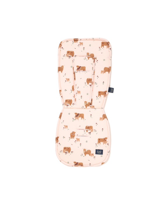 Προστατευτικό Καροτσιού Moo Meadow Velvet Powder Pink – Multi