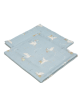 2 Pack Bamboo Μικρές Μουσελίνες Bebe Mignon Blue (Silver Plus Protection Τεχνολογία)