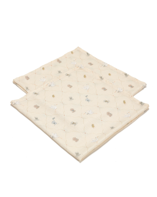 2 Pack Bamboo Μικρές Μουσελίνες Bebe Mignon Vanilla (Silver Plus Protection Τεχνολογία)
