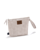 Αδιάβροχο Τσαντάκι Καλλυντικών Beige Vichy (S)