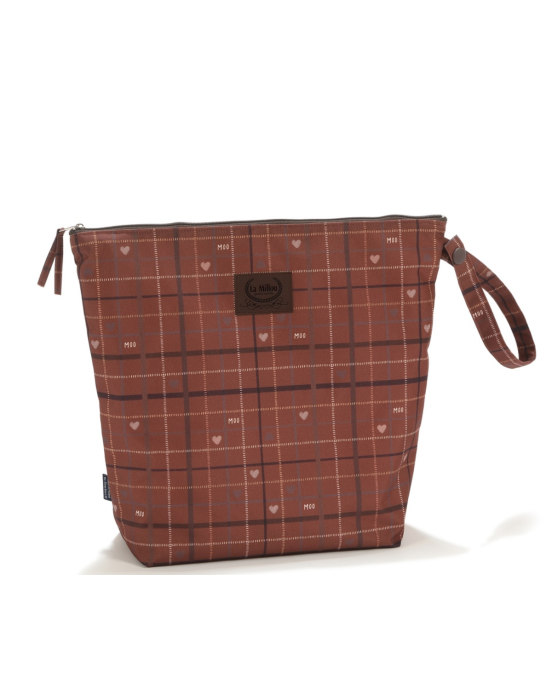 Αδιάβροχο Τσαντάκι Καλλυντικών Moo Meadow Plaid (XL)