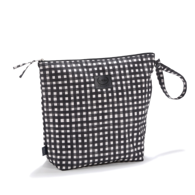 Αδιάβροχο Τσαντάκι Καλλυντικών Black Vichy (XL)