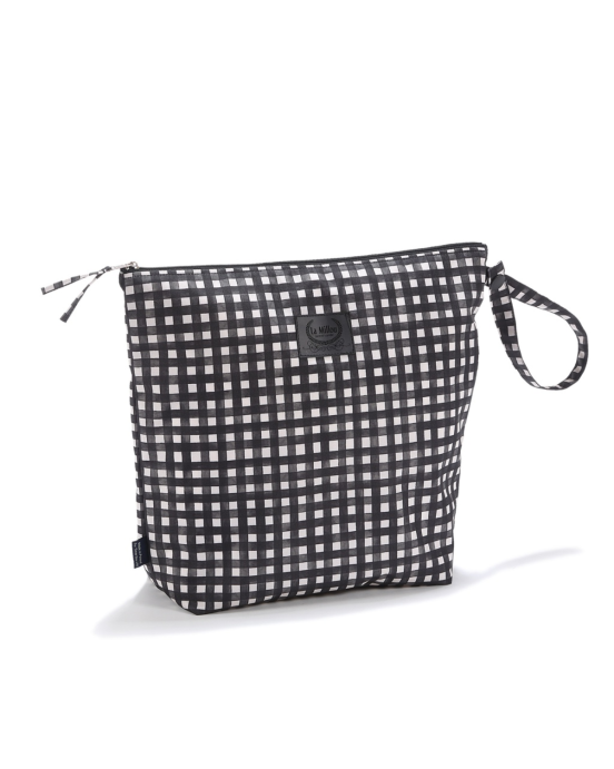 Αδιάβροχο Τσαντάκι Καλλυντικών Black Vichy (XL)