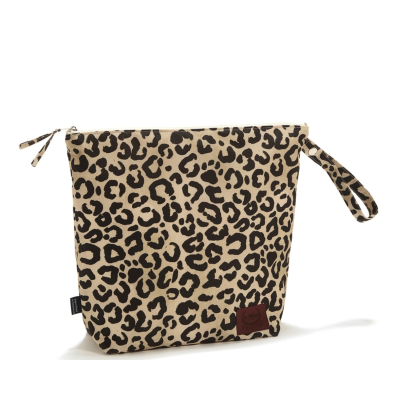 Αδιάβροχο Τσαντάκι Καλλυντικών Leopard Cream (XL)