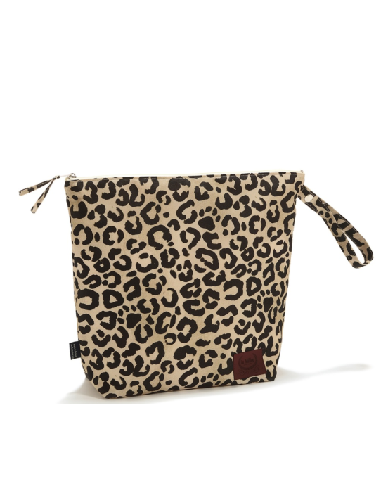 Αδιάβροχο Τσαντάκι Καλλυντικών Leopard Cream (XL)