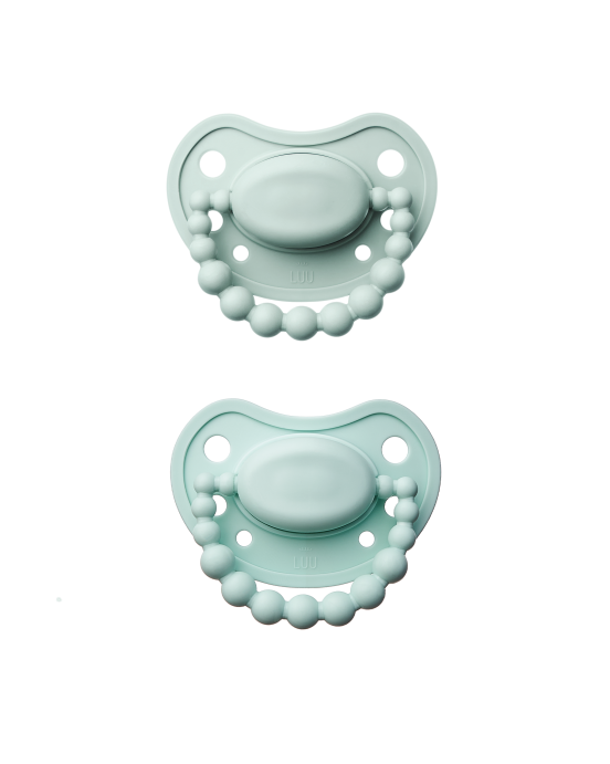 Σετ πιπίλες LUU Kids – Frozen Sage & Vivid Mint – 6 μηνών +