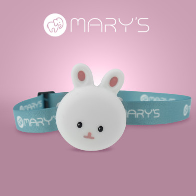 Παιδικός φακός κεφαλής LED MARY’S Λαγουδάκι, 38lm, επαναφορτιζόμενος