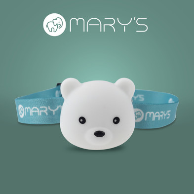Παιδικός φακός κεφαλής LED MARY’S Αρκουδάκι, 38lm, επαναφορτιζόμενος