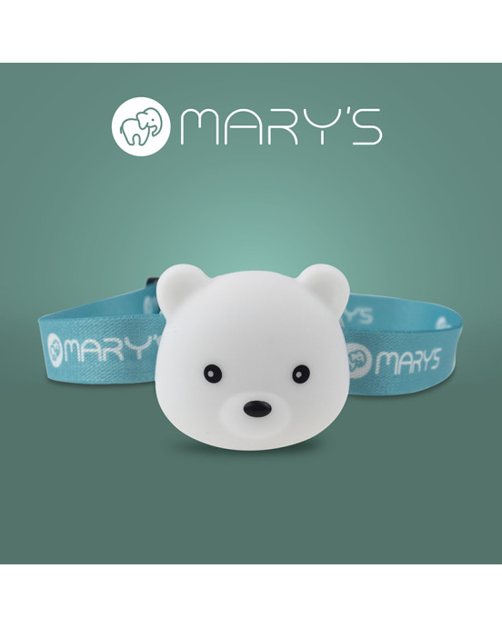 Παιδικός φακός κεφαλής LED MARY’S Αρκουδάκι, 38lm, επαναφορτιζόμενος