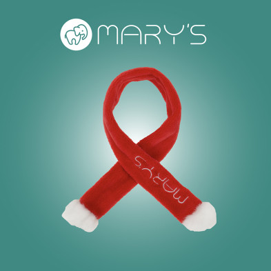 Κασκόλ Άγιου Βασίλη MARY’S, κόκκινο