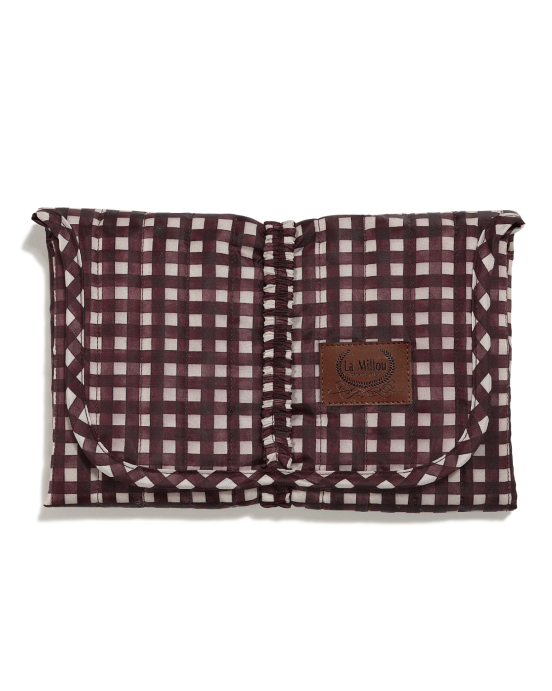 Mollet Ortalion Αλλαξιέρα Burgundy Vichy