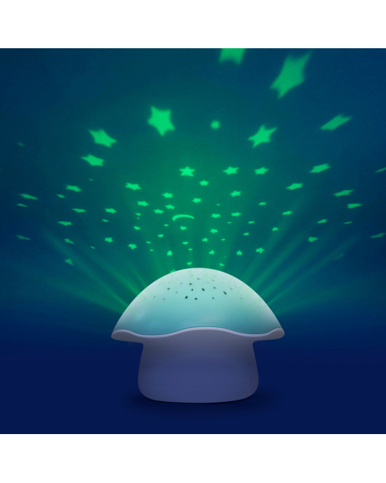SP02M-B. Μουσικός προβολέας αστεριών Μανιτάρι (γαλάζιο)
