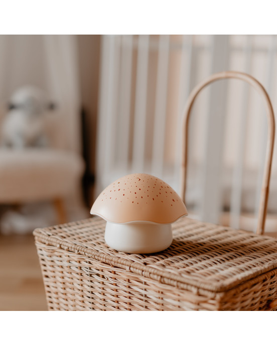 SP02M-P. Μουσικός προβολέας αστεριών Μανιτάρι (ροζ)