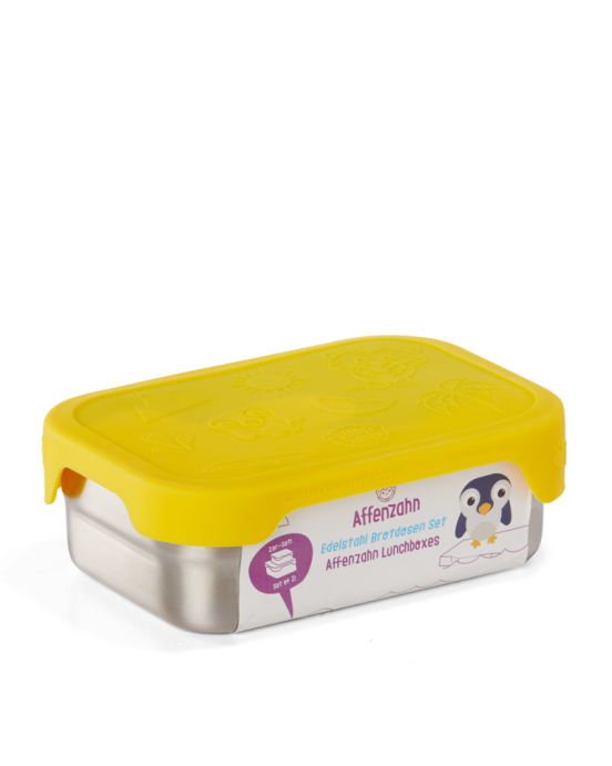 AFFENZAHN. Σετ από 2 ανοξείδωτα τάπερ φαγητού Τιγράκι