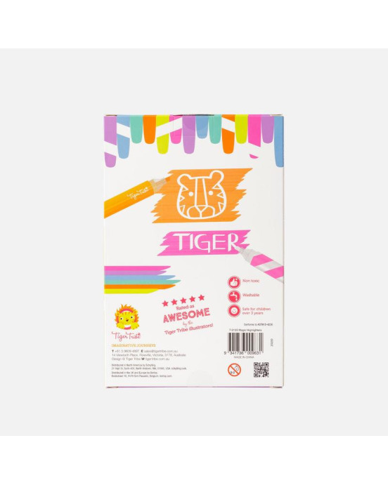 TIGER TRIBE. Σετ μαγικών μαρκαδόρων διπλής γραφής